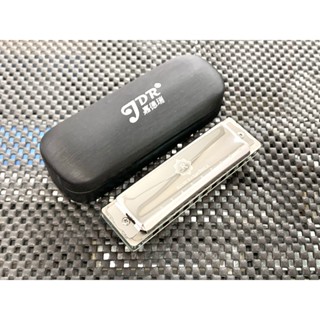 【音和樂器口琴專賣店】JDR NORTH 十孔口琴，青綠色ABS樹脂琴身，加厚的1.2mm簧銅簧板，省氣好吹，高CP質