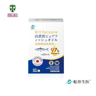 船井 日本進口 97% rTG 高濃度純淨魚油 Omega-3 (EPA+DHA) 60顆軟膠囊