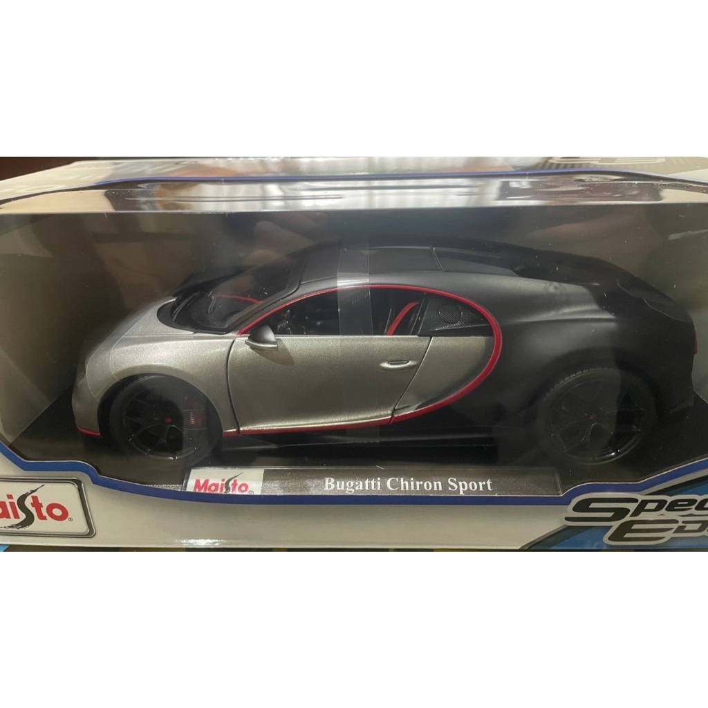 【現貨】1/18 Bugatti Chiron Sport 布加迪 模型車 合金車 Maisto Bburago
