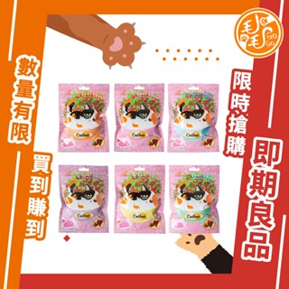 [202511即期良品]呼嚕愛乾淨 蔓越莓化毛潔牙餅(12包) 潔牙 貓咪零食 寵物點心 貓咪點心 貓零食