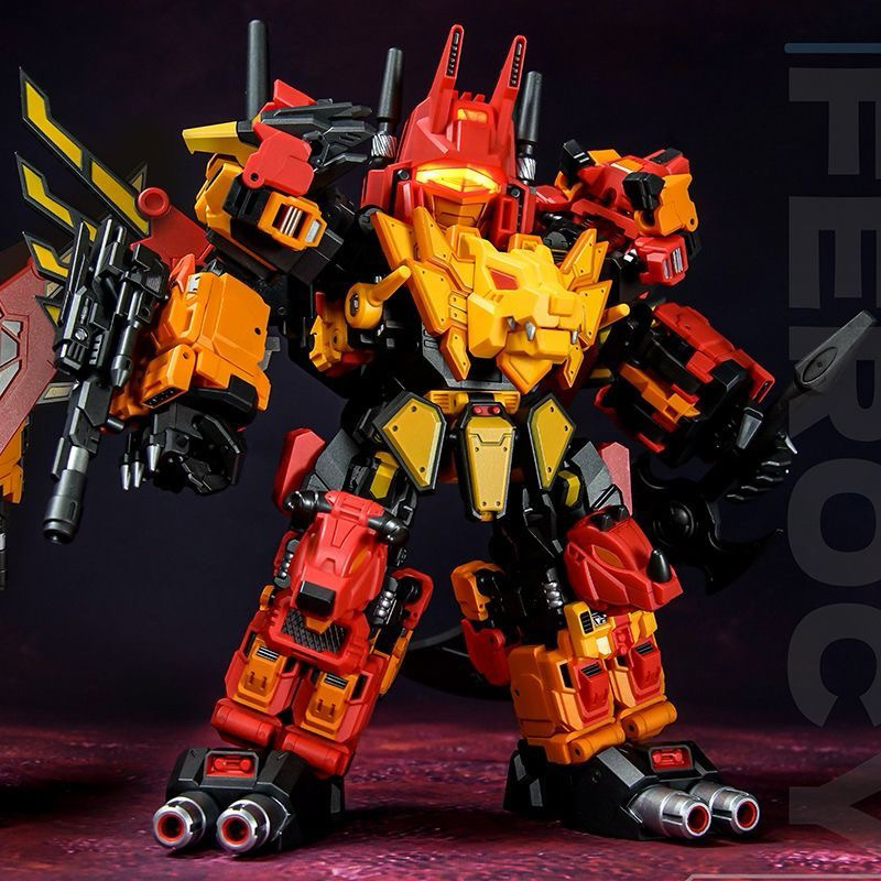 五隻激光貓 鋼仔派對 Q版 JGM-SKP01 衝雲霄 小猙獰 合體機器人