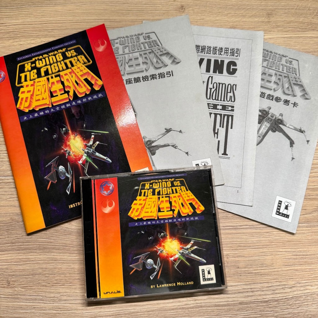 1997 骨灰電腦遊戲 PC STAR WARS X-WING VS TIE FIGHTER 星際大戰 帝國生死鬥 雙碟