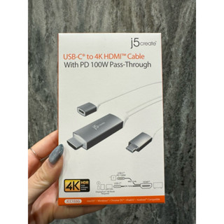 j5create USB-C 轉4K HDMI+ RJ45網絡卡三合一螢幕轉接器(JCA351)
