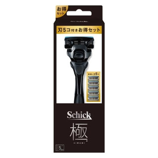 全新 Schick舒適牌 KIWAMI 極 刮鬍刀 1刀架5刀頭 極刮鬍刀1刀架5刀頭 舒適牌刮鬍刀