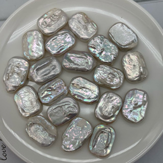 🎀小小飾品🎀天然珍珠12+mm～18+mm方糖珍珠炫彩珍珠巴洛克異形珍珠裸珠DIY供佛供神明單顆獨一無二珠光極亮炫彩光