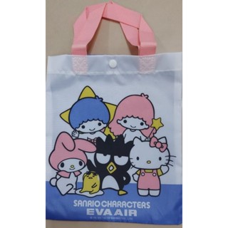 EVA AIR 長榮航空兒童歡樂包 紙飛機模型DIY 著色拼圖 hello kitty手提袋 美樂蒂手提袋
