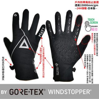 [西班牙MATT]AR-84輕薄型觸控手套軍規GORE-TEX(WINDSTOPPER)防寒風/防滑頂級三用戶外專業-