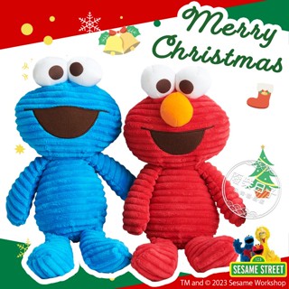 【正版日貨】[絕版現貨]日本芝麻街燈芯絨娃娃 Elmo/餅乾怪獸玩偶娃娃 超柔觸感 可愛療癒 日本限定
