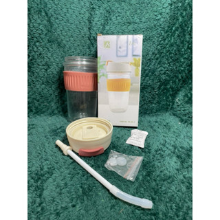 兩用玻璃隨行杯 兩用玻璃杯 玻璃咖啡杯 玻璃隨行杯 耐熱玻璃杯 環保杯 水杯 杯子 玻璃杯 吸管杯 隨手杯 咖啡隨行杯