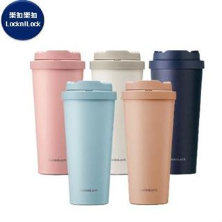 LocknLock 樂扣樂扣 彈跳316韓風咖啡杯550ml 保溫杯 多色可選《愛寶貝》