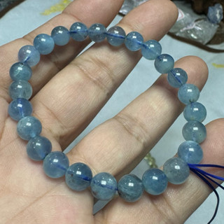 E763 特價性價比超高 魔鬼海藍寶 海藍寶 7.5m手圍16 手珠 手串 手鍊