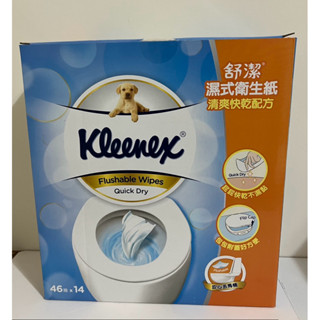 ✨現貨✨Kleenex 舒潔 濕式衛生紙 可掀蓋設計 可丟入馬桶 （一包46抽）好市多組合拆售