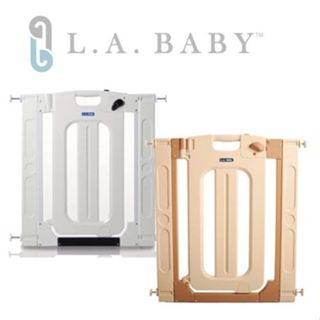 美國L.A. Baby 安全門欄-雙向自動上鎖嬰兒/兒童安全門欄 (附贈兩片延伸片)【嬰之房】