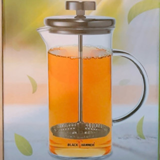 義大利 BLACK HAMMER 菲司 耐熱玻璃 濾壓壺 430ml 泡 咖啡 茶壺 。小物出清。