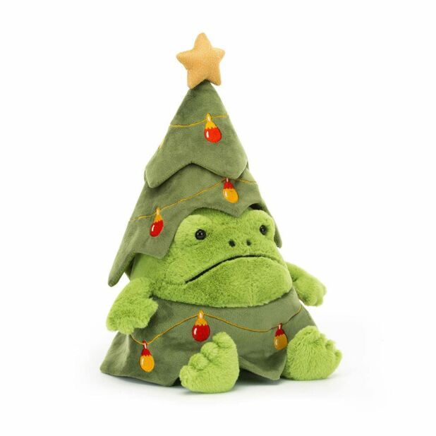 現貨 英國正品代購🇬🇧Jellycat Christmas Tree Ricky Rain Frog聖誕青蛙 聖誕節
