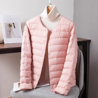 秋冬女裝 內膽棉衣女短版外套 輕薄羽絨棉服 外套女 保暖內膽韓版修身時尚外套 小棉襖外套 長袖外套