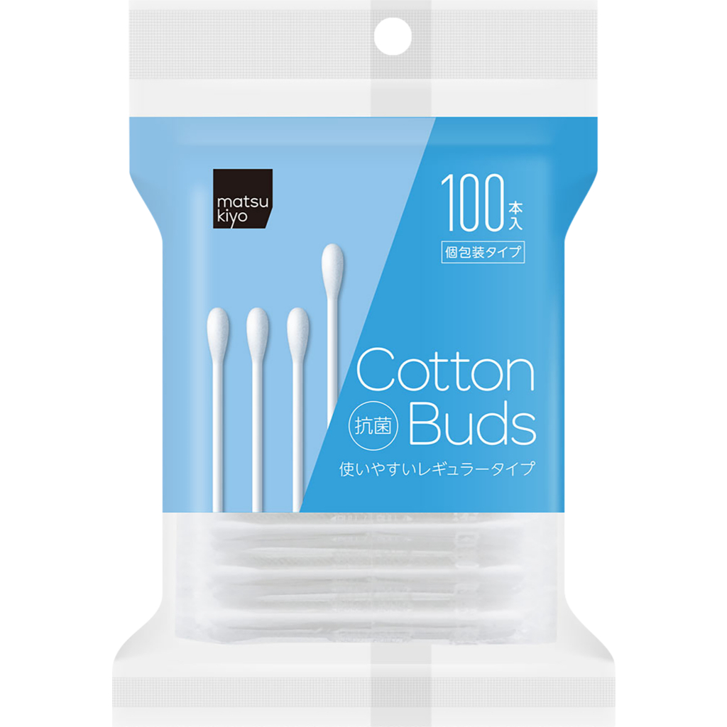 MK 綿花棒 個別包裝 100入【松本清 matsukiyo】