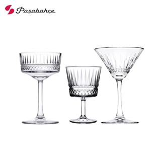 【Pasabahce】ELYSIA 艾莉希亞 雕花高腳杯 馬丁尼杯 220mL 香檳杯 雞尾酒杯 260mL 調酒杯