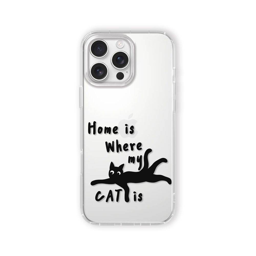 CreASEnse 黑貓日常系列 Home is Where my CAT is 手機殼 空壓殼 支援多型號 CSBR0
