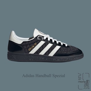 ADIDAS HANDBALL SPEZIAL 菱格紋 小香風 漆皮 黑 JP5669【Insane-21】