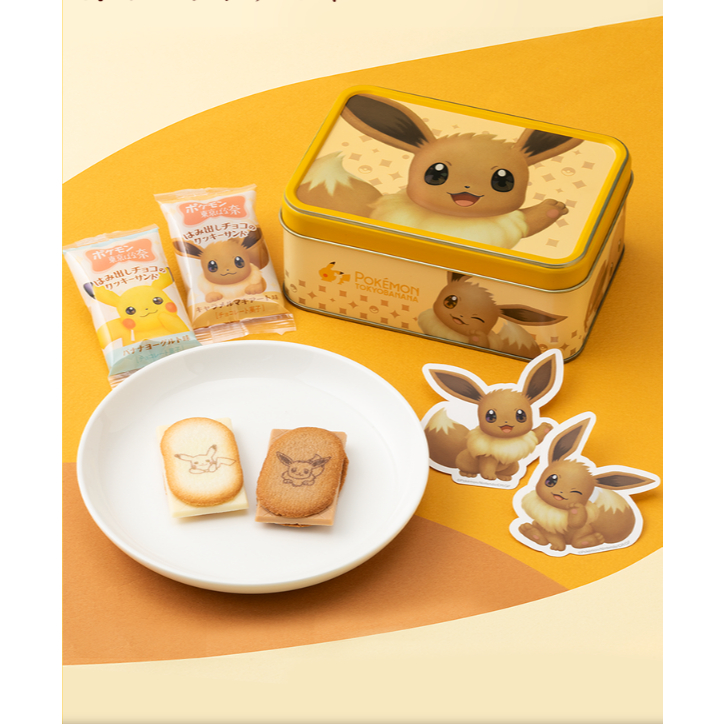 ♦現貨/附提袋♦日本 tokyo banana 寶可夢 伊布 東京芭娜娜 皮卡丘 POKEMON 過年禮盒 免運 夾心餅