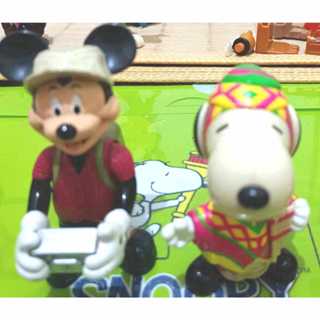 麥當勞玩具 米老鼠(米奇) Mickey Mouse (史努比) Snoopy 史奴比 (2隻共129元)