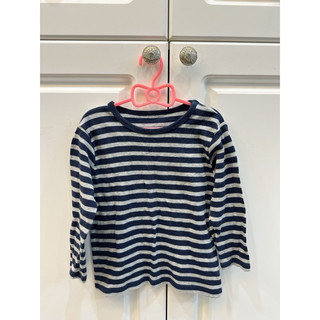 二手 童裝 Uniqlo 條紋長袖 上衣 90cm