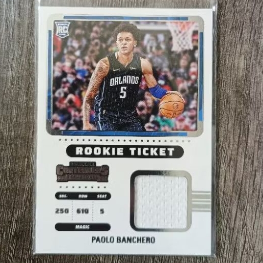 2022-23 Contenders Rookie Ticket 奧蘭多魔術隊 Paolo Banchero 球衣卡