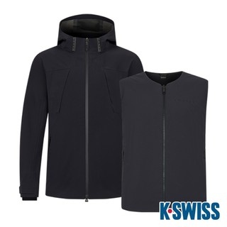 K-SWISS 2 in 1 Jacket 二合一外套(質感生活系列)-正黑色