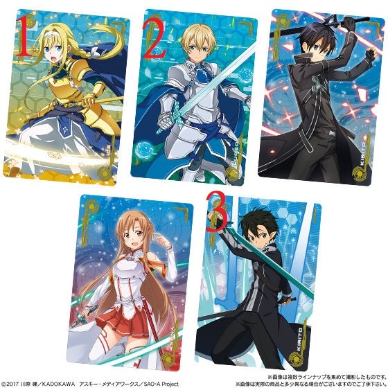刀劍神域 威化餅卡/收藏卡 桐人/亞絲娜/愛麗絲/尤吉歐/莉法/有紀/ALO/女僕服/遊戲