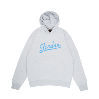 NIKE 帽T JORDAN 灰 刺繡LOGO 連帽 上衣 男 FN4614-043