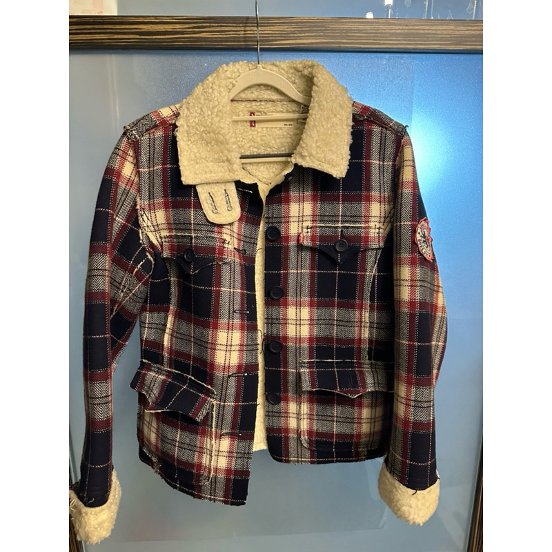 二手LEVI’S鋪毛格子外套復古