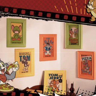 【Joybuy】華納正版TOM&JERRY湯姆貓與傑利鼠收藏拼圖相框冰箱貼