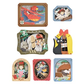 (bear)日本正版現貨 ensky 魔法公主 紅豬 魔女宅急便 黑貓 飛機 天空之城 小魔女 紙劇場 拼圖 紙雕 卡片