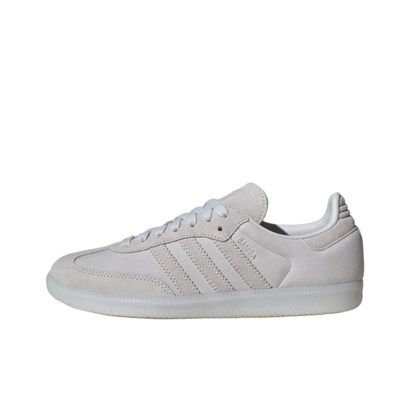 ADIDAS SAMBA OG W 奶灰 皮革 麂皮 復古 德訓鞋 扁鞋 休閒鞋JI2728