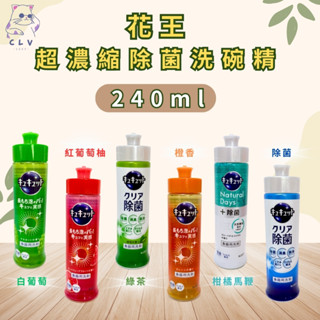 ✨《全新現貨》✨花王 KAO 珂珂透 超濃縮除菌洗碗精 240ml 高效清潔 高效去油洗碗精 抗菌 洗碗 洗碗精 超去油