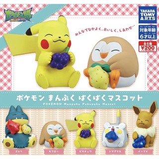 T-ARTS-精靈寶可夢 飽食公仔 P1 小卡比獸 伊布 木木梟 神奇寶貝 水果 全5種■全新未使用附蛋紙