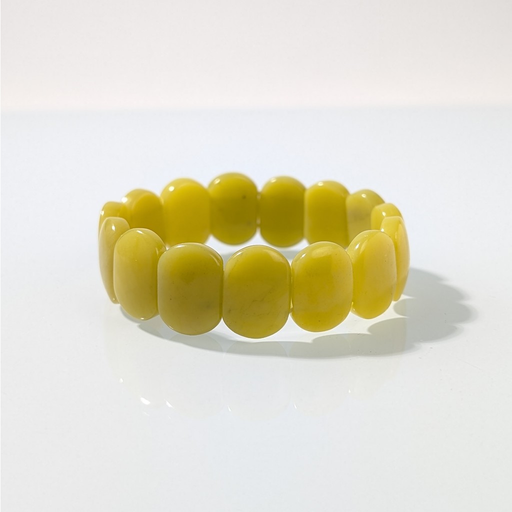 【杰鴻】油玉，蛇紋石 弧形手排 13X18MM 寶石珠珠DIY手工材料