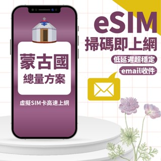 【eSIMmart】蒙古eSIM | 高速上網4-10天 網絡卡 蒙古 中華電信 eSIM卡 網路卡