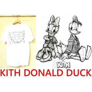 BLACK全新KITH x DISNEY唐老鴨Donald 素描塗鴉草稿LOGO短T