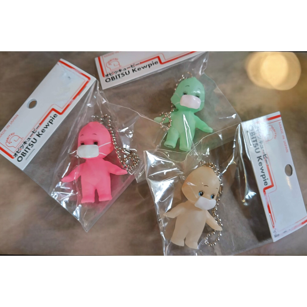 台灣現貨｜日本製｜夜光Q比娃娃5cm吊飾｜夜光口罩Q比｜OBITSU製作所｜收藏｜擺飾｜快速出貨《希望之棲》