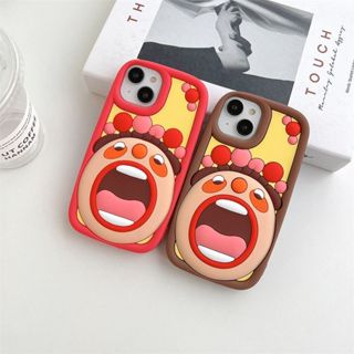立體大嘴 矽膠軟殼 蘋果14 13 12 11pro max全包手機殼 iPhone保護殼 保護套