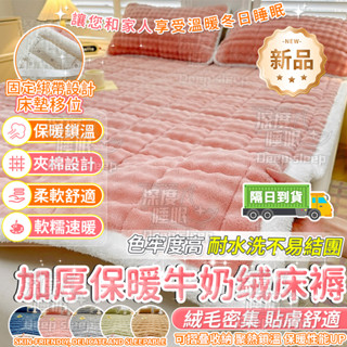 🔥桃園速寄🔥冬季床墊 牛奶絨/法蘭絨毛毯 加厚保暖牛奶毧 超軟超厚毛毯 學生宿舍 床褥子 防滑床單 ins風格 柔軟親膚