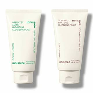 Innisfree洗面乳 - 綠茶胺基酸保濕洗面乳 / 火山泥毛孔調理洗面乳150ml