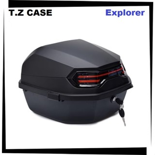 【TL機車雜貨店】T.Z 探索者Explorer 40公升 消光黑 尾箱 後箱 漢堡箱 後置物箱 行李箱 置物箱