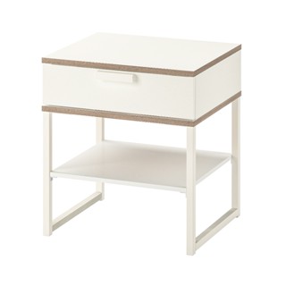 絕版品/北歐LOFT風格經典IKEA宜家TRYSIL床邊桌咖啡桌床頭櫃收納架層架茶几抽屜櫃/白色/二手八成新/特$950