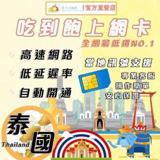 【4G/5G 泰國SIM卡－高速上網絡卡】曼谷/清邁/芭達雅/普吉島/喫到飽/無限流量/熱點分享/隨插即用/旅遊卡/網路卡