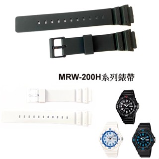 經緯度鐘錶 卡西歐MRW-200H MRW-200HC替代錶帶 優質品副廠 通用MRW-200H黑色 MRW-200HC