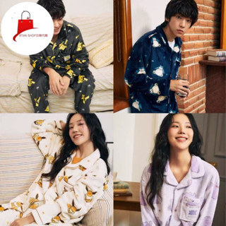 【2天出貨】 SPAO 23FW 寶可夢 睡衣 絨毛睡衣 神奇寶貝 韓國代購 居家服 正版聯名 短T睡衣套裝