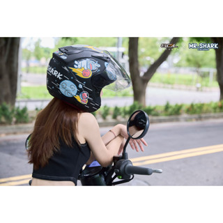 SOL SO-7E 鯊魚先生 正版授權 3/4罩安全帽 半罩安全帽 內藏墨鏡 雙D釦 多色 SO7E【梅代安全帽】